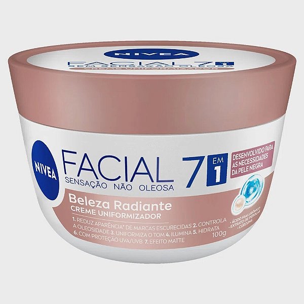 CREME NIVEA FACIAL 7 EM 1 UNIFORMIZADOR 100G