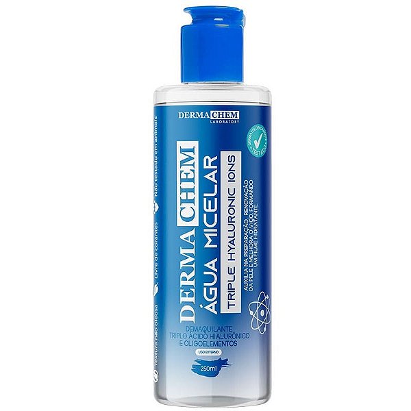 Água Micelar Triple Hyaluronic Íons Dermachem 250ml