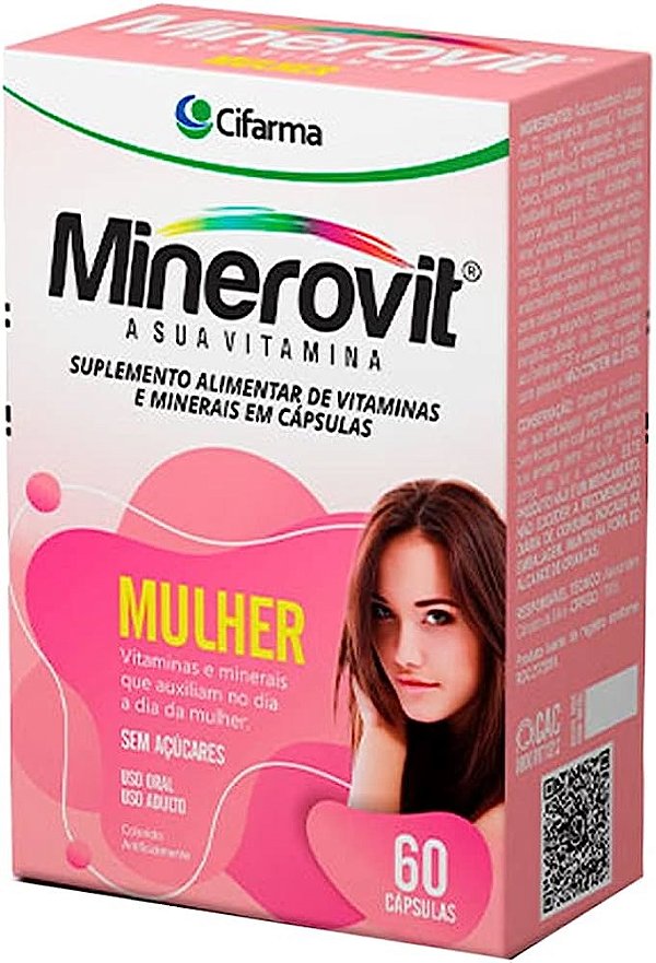 MINEROVIT MULHER 60CAPS CIFARMA