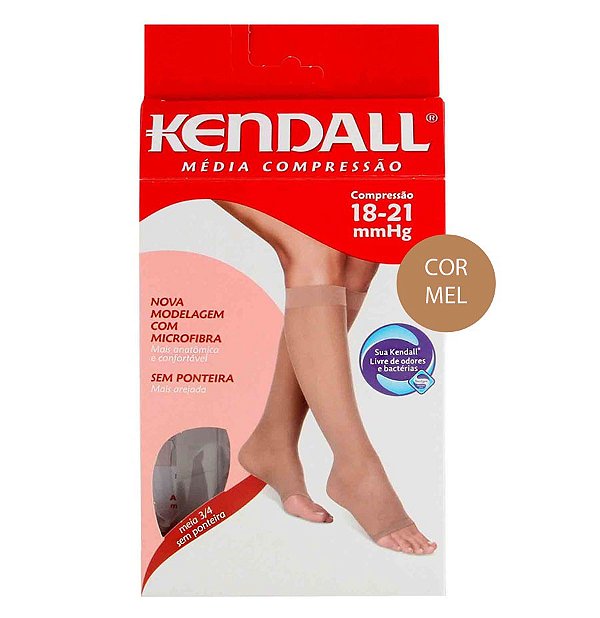 MEIA KENDALL MEDIA COMPRESSAO 3/4 TAMANHO G MEL