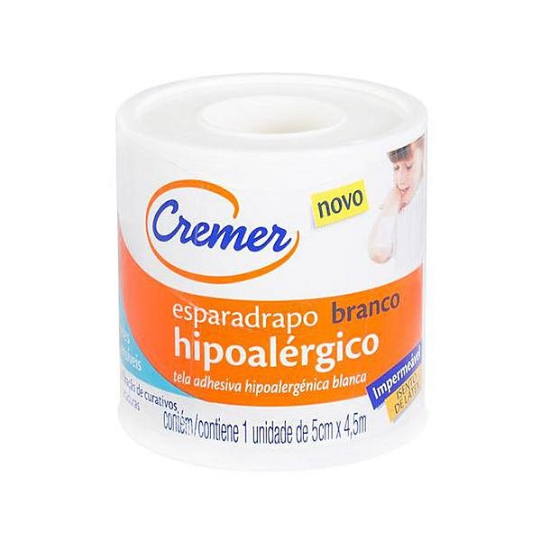 Esparadrapo Cremer Hipoalergico Branco  5cm x 4.5 cm