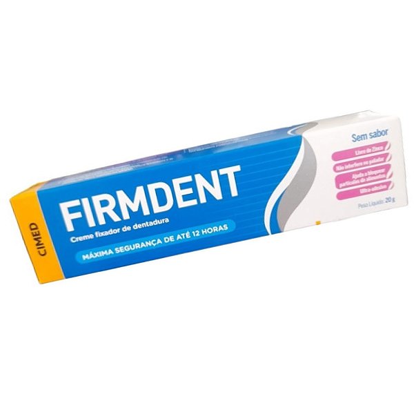 FIRMDENT CREME FIXADOR DENTADURA 20G MENTA CIMED