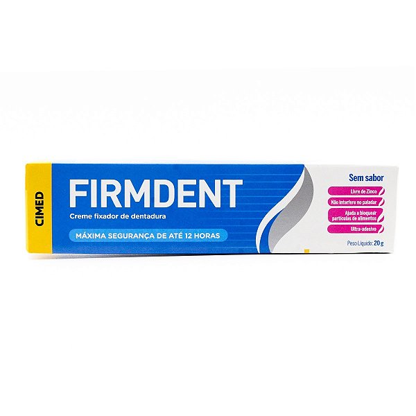FIRMDENT Creme FIXADOR DENTADURA 20G sem sabor CIMED