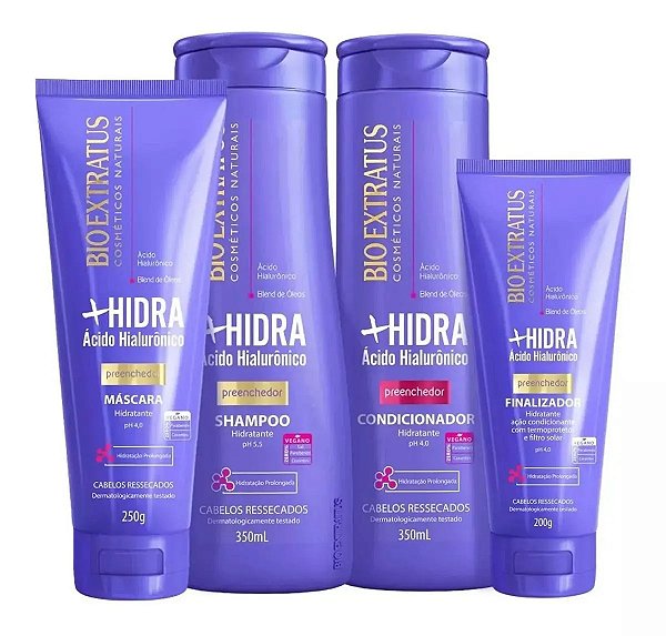 Kit Bioextratus + Hidra sh cond masc finalizador