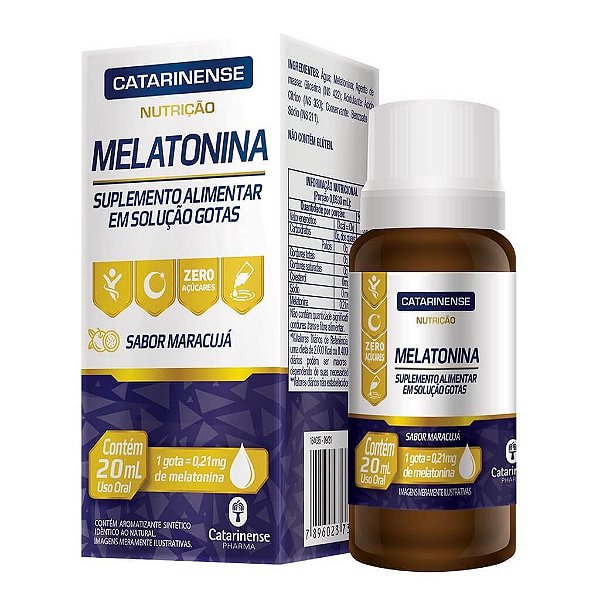 Melatonina Sabor Maracujá em gotas 25ml