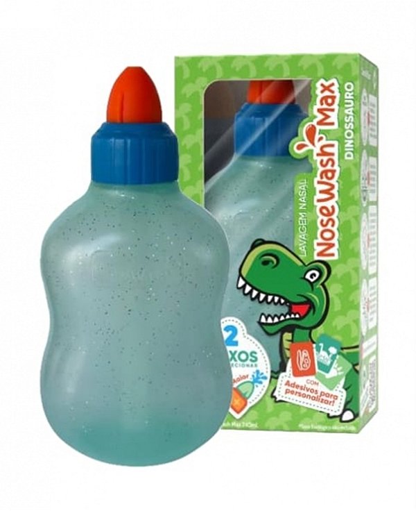DISPOSITIVO NOSEWASH PARA LAVAGEM NASAL DINOSSAURO  240ML