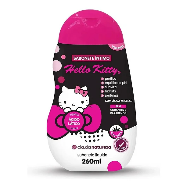 SABONETE INTIMO HELLO KITTY 260ML ACIMA DE 13 ANOS