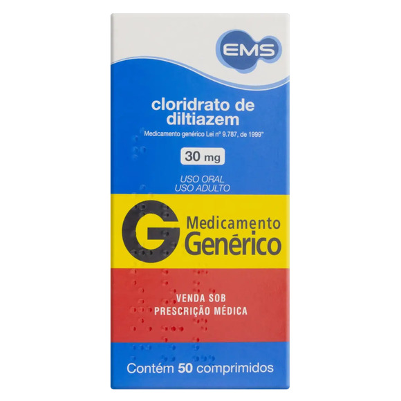 DILTIAZEM 30MG 50CPR EMS