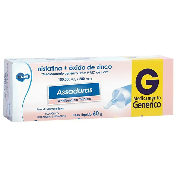 NISTATINA+OX ZINCO 60G EMS