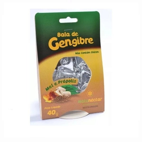 BALA DE GENGIBRE MEL  E PROPOLIS NATUNECTAR
