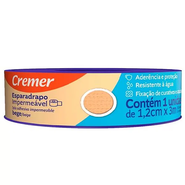CREMER FITA MICROPOR OSA BEGE 1,2CM X 4,5M