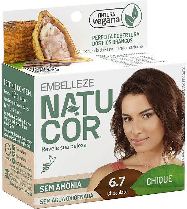 TINTURA NATUCOR 6.7 CHOCOLATE CHIQUE