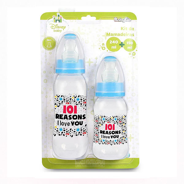 KIT MAMADEIRA BABYGO DALMATAS 240ML + 150ML  ORTODONTICA  REF.01229