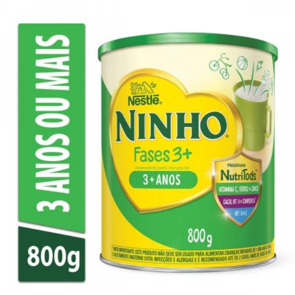 LEITE NINHO FASES  3+  3 A 5 ANOS 800GR
