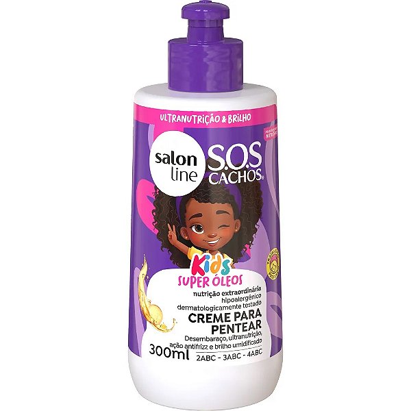 Creme Pentear Salon Line Kids Sos Cachos Super Óleos 300ml