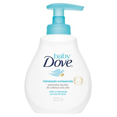 SABONETE LIQUIDO DOVE BABY DA CABECA AOS PES 200ML
