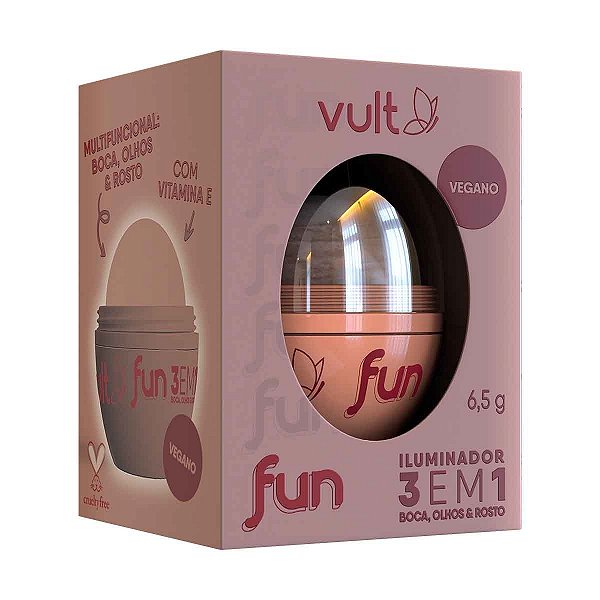 VULT ILUMINADOR FACIAL FUN ROSE ILUMINADA 3EM1 6,5G