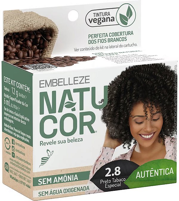 TINTURA NATUCOR 2.8 PRETO TABACO ESPECIAL