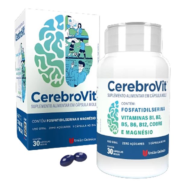 CEREBROVIT Fosfatidilserina 30CPS UNIAO QUIMICA