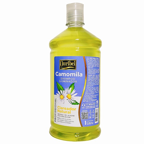 SHAMPOO OURIBEL CAMOMILA CLAREADOR NATURAL  1 LITRO
