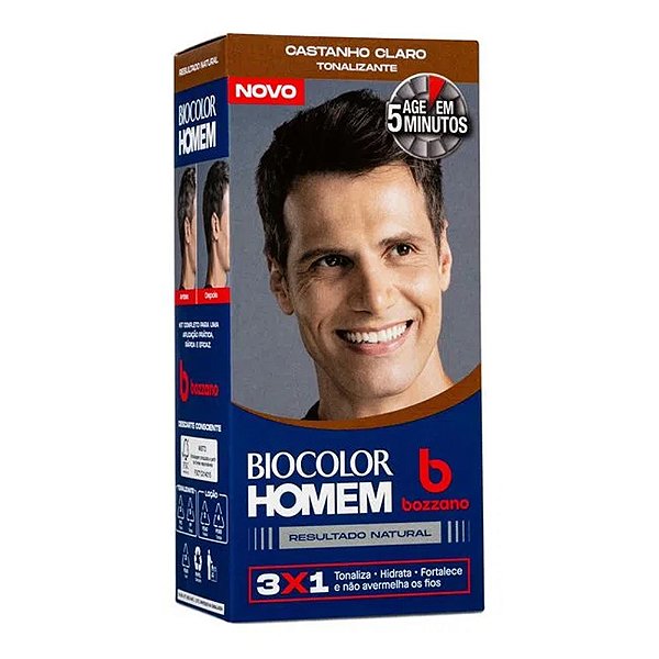 BIOCOLOR HOMEM BOZZANO CASTANHO CLARO
