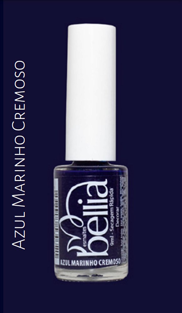 ESMALTE BELLIA AZUL MARINHO 9ML