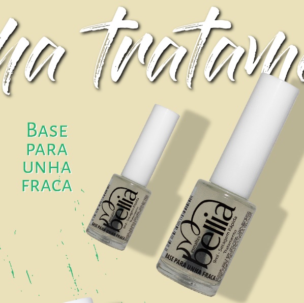 ESMALTE BELLIA BASE PARA UNHAS FRACAS 9ML