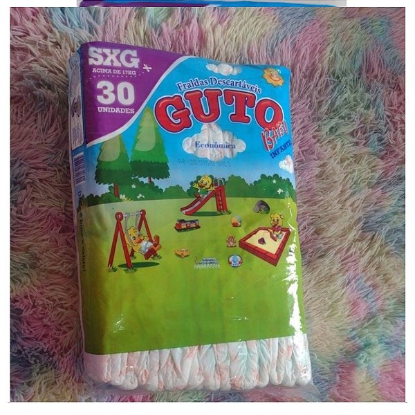 FRALDA GUTO BABY SXG C/ 30 UNIDADES