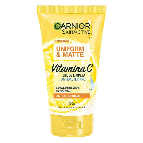 GEL DE LIMPEZA  FACIAL GARNIER ANTIOLEOSIDADE 150G  VITAMINA C