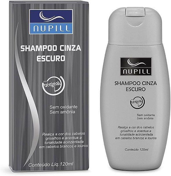 SHAMPOO NUPILL CINZA ESCURO 120ML
