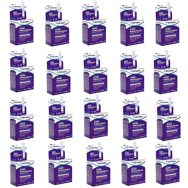 SORO FISIOLOGICO 5ML COM 10 AMPOLAS ADV KIT C/ 20