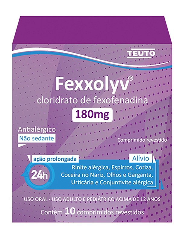 FEXOFENADINA 180MG 10CPR - FEXXOLYV