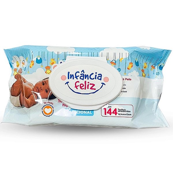 TOALHAS UMEDECIDAS INFANCIA FELIZ 150un 20cmX 12cm