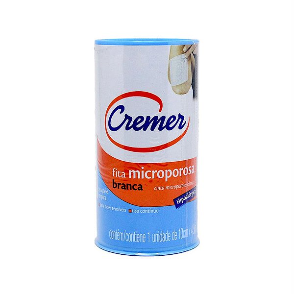 CREMER FITA MICROPOROSA BRANCA 10cm X 4,5cm