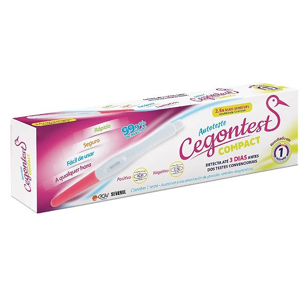 TESTE DE GRAVIDEZ CANETA CEGONTEST COMPACT