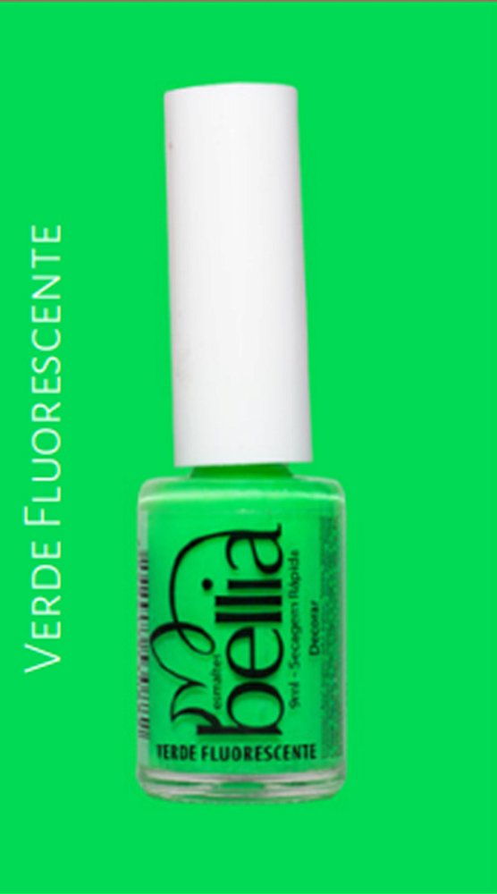 ESMALTE BELLIA VERDE FLUORESCENTE 9