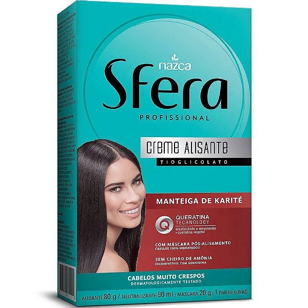 Creme Alisante Sfera Kit Manteiga de Karité e Queratina