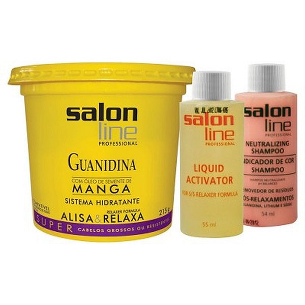 SALON LINE GUANIDINA MANGA CABELOS GROSSOS 215G