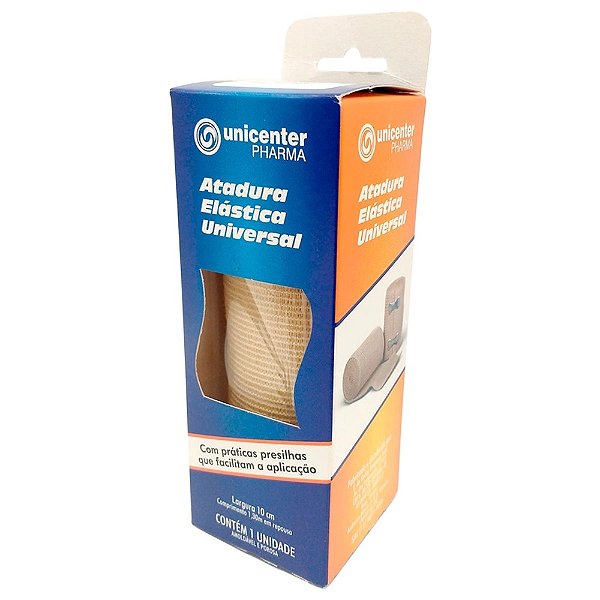 ATADURA ELASTICA 10c m x 1,30m em repouso Unicenter Farma