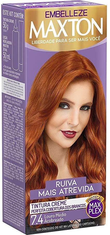 TINTURA MAXTON 7.4 RUIVA MAIS ATREVIDA (ESPECIAL)