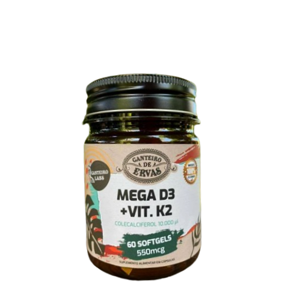 MEGA D3 + VIT K2 550MCG 60CPS