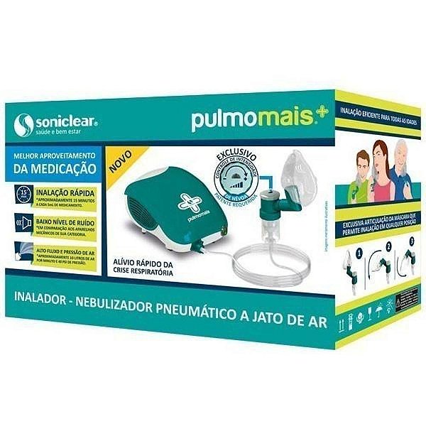 INALADOR E NEBULIZADOR SONICLEAR PULMOMAIS PNEUMATICO