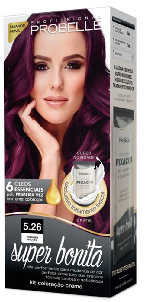 TINTURA PROBELLE SUPER BONITA 5.26 MARSALA ESCURO