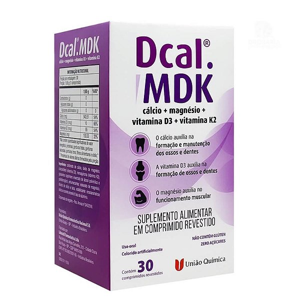 DCAL MDK SUPLEMENTO ALIMENTAR 30 CPR REVESTIDOS