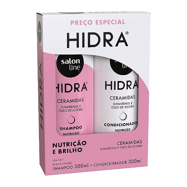 KIT SH+COND HIDRA CERAMIDAS GLOSS ULTRA BRILHO 300ML