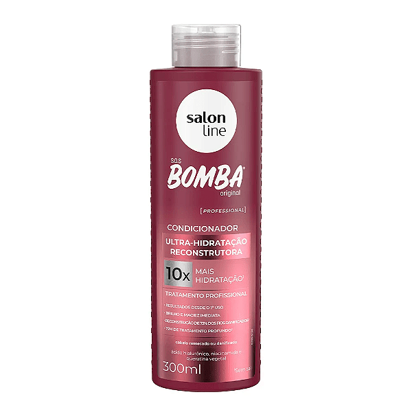 CONDICIONADOR ULTRA HIDRATACAO RECONSTRUTORA SALON LINE 300ML