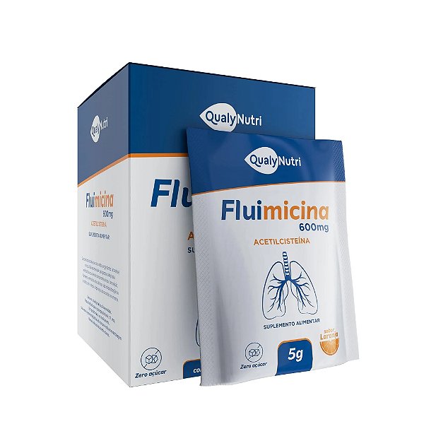 FLUIMICINA ACETILCISTEÍNA 16 SACHÊS LARANJA QUALYNUTRI