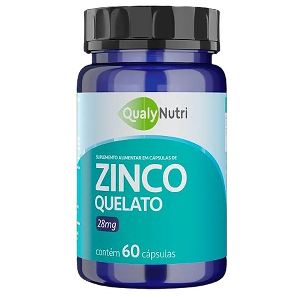 Zinco Quelato 28mg 60 Cápsulas QualyNutri