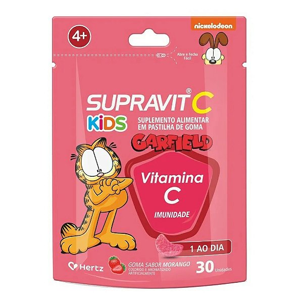 SUPRAVIT C KIDS MORANGO 30 GOMAS