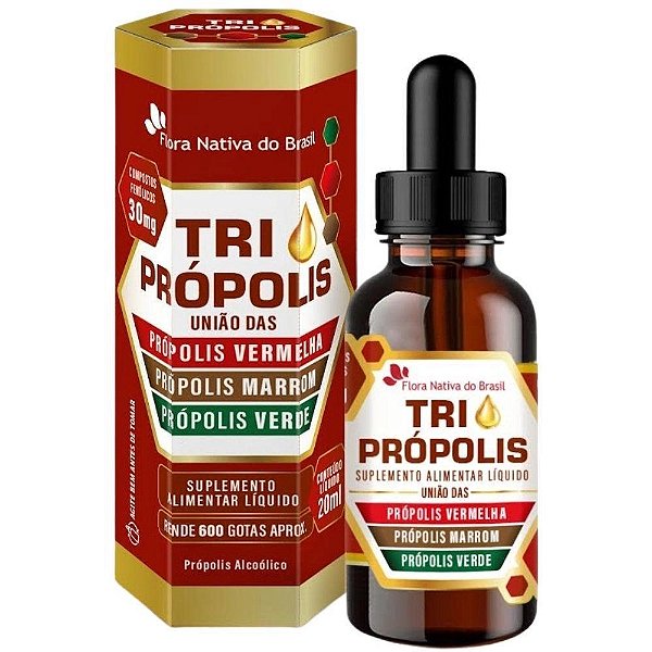 Tri Própolis Em Gotas 20ml Flora Nativa